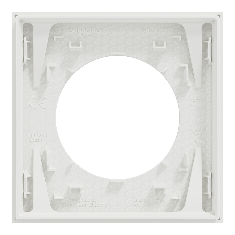 Odace lot 168 plaques 1 poste blanc